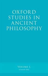 Couverture_Oxford Studies in Ancient Philosophy, Volume 50