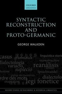 Front cover_Syntactic Reconstruction and Proto-Germanic