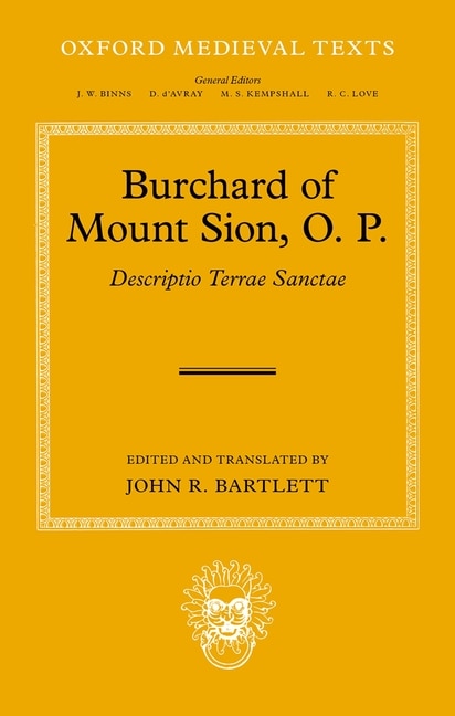 Front cover_Burchard of Mount Sion, O. P.