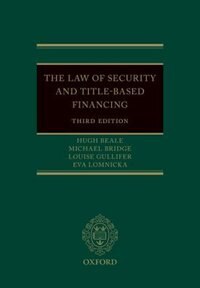 Front cover_The Law of Security and Title-Based Financing