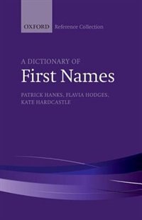 Front cover_A Dictionary of First Names