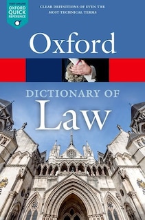 Front cover_A Dictionary of Law