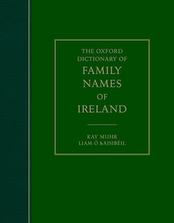 Front cover_The Oxford Dictionary Of Family Names Of Ireland
