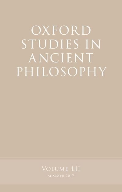 Front cover_Oxford Studies in Ancient Philosophy, Volume 52