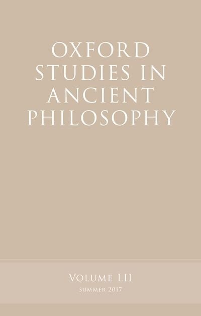 Front cover_Oxford Studies in Ancient Philosophy, Volume 52