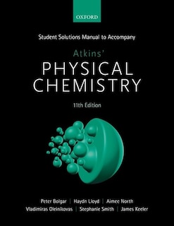Front cover_Student Solutions Manual to accompany Atkins' Physical Chemistry