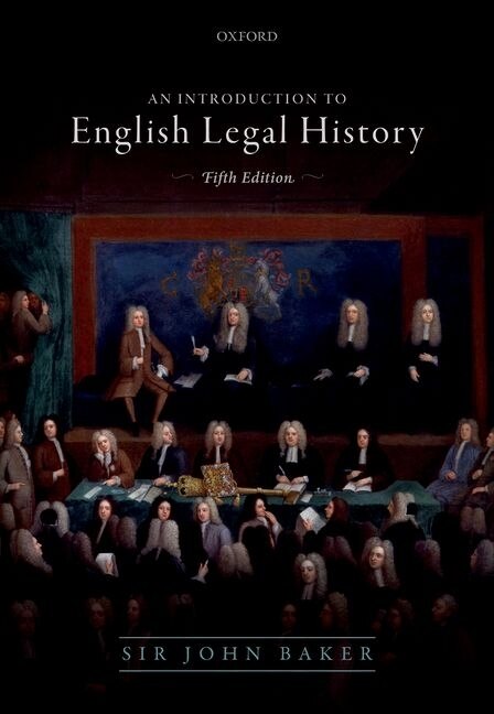 Couverture_Introduction To English Legal History