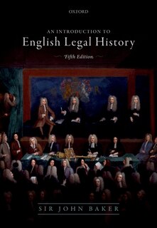 Front cover_Introduction To English Legal History