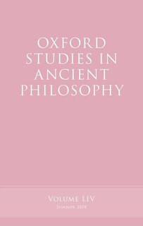 Couverture_Oxford Studies in Ancient Philosophy, Volume 54