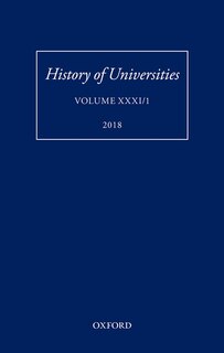 History of Universities: Volume XXXI / 1