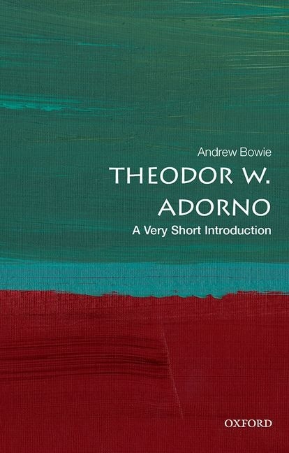 Front cover_Theodor W. Adorno: A Very Short Introduction