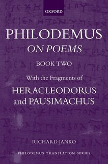 Couverture_Philodemus: On Poems, Book 2