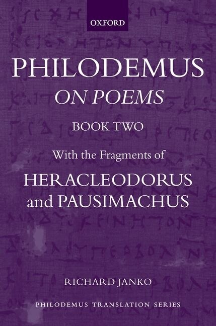 Couverture_Philodemus: On Poems, Book 2