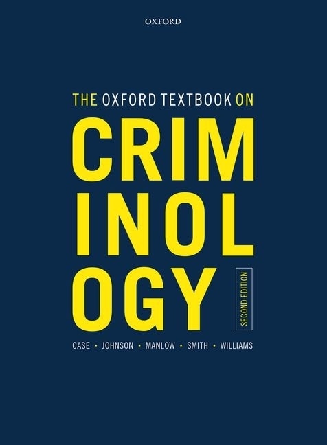 Front cover_The Oxford Textbook On Criminology
