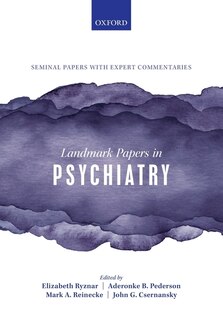 Front cover_Landmark Papers In Psychiatry