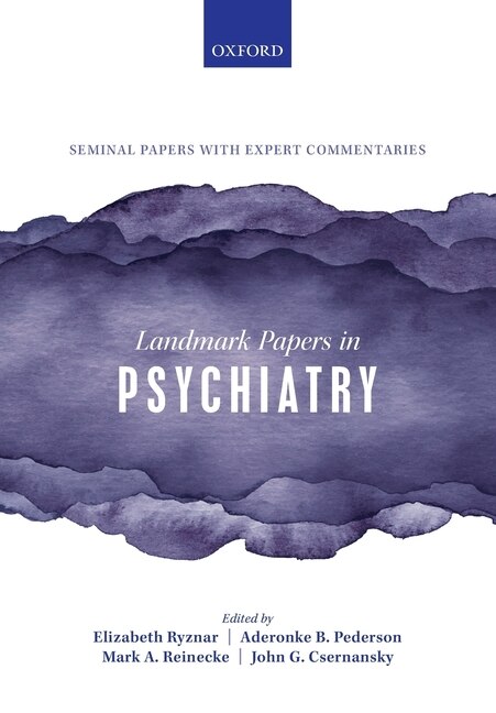 Front cover_Landmark Papers In Psychiatry