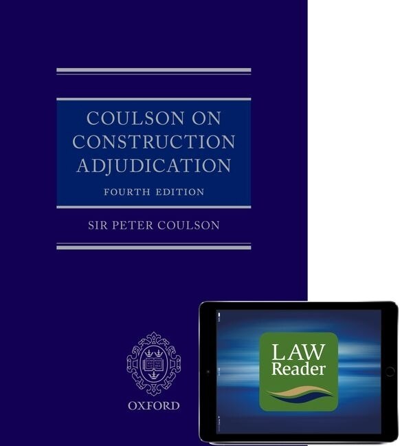 Couverture_Coulson On Construction Adjudication (book And Digital Pack)