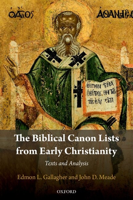Front cover_The Biblical Canon Lists from Early Christianity