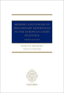 Couverture_Broberg And Fenger On Preliminary References To The European Court Of Justice