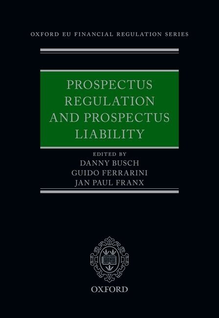 Couverture_Prospectus Regulation And Prospectus Liability