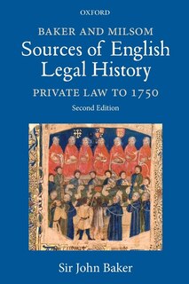 Front cover_Baker And Milsom Sources Of English Legal History
