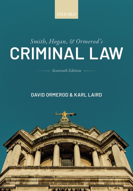 Front cover_Smith, Hogan, And Ormerod's Criminal Law