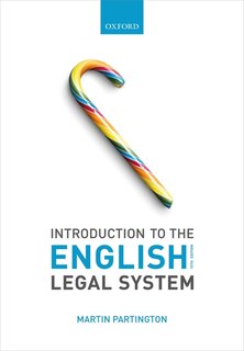 Front cover_Introduction To The English Legal System