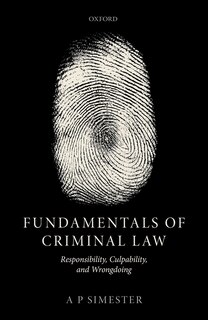 Couverture_Fundamentals of Criminal Law: Responsibility and Culpability