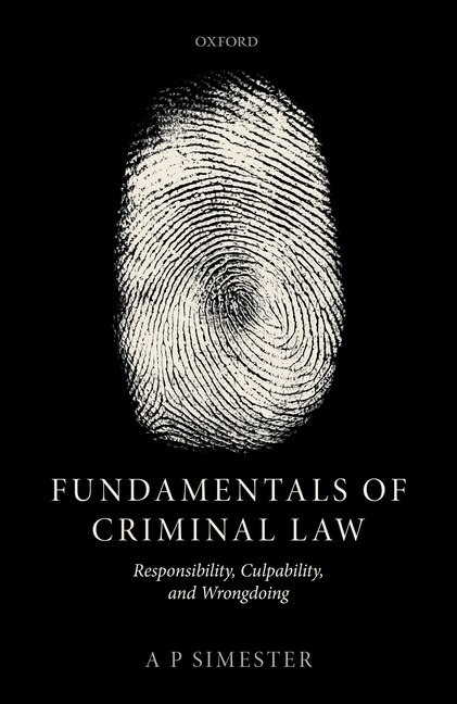 Couverture_Fundamentals of Criminal Law: Responsibility and Culpability