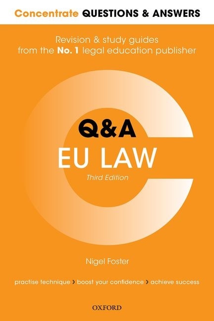Couverture_Concentrate Questions and Answers EU Law
