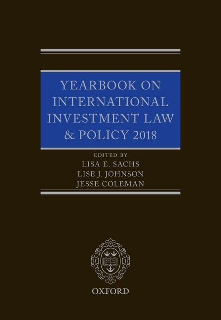 Front cover_Yearbook on International Investment Law and Policy 2018