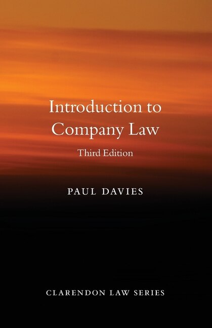 Front cover_Introduction to Company Law