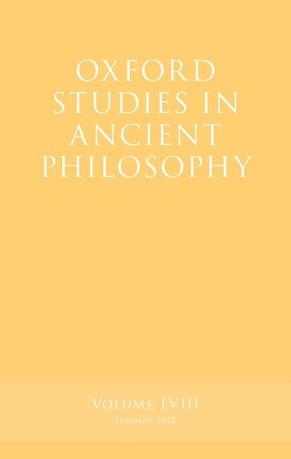 Front cover_Oxford Studies in Ancient Philosophy, Volume 58