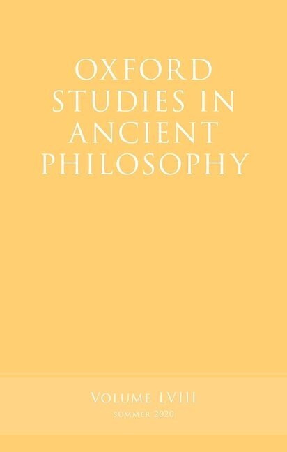 Oxford Studies in Ancient Philosophy, Volume 58