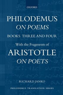 Front cover_Philodemus, On Poems, Books 3-4