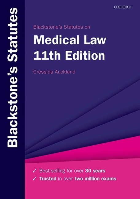 Front cover_Blackstone's Statutes On Medical Law