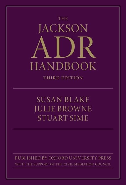 Front cover_The Jackson ADR Handbook