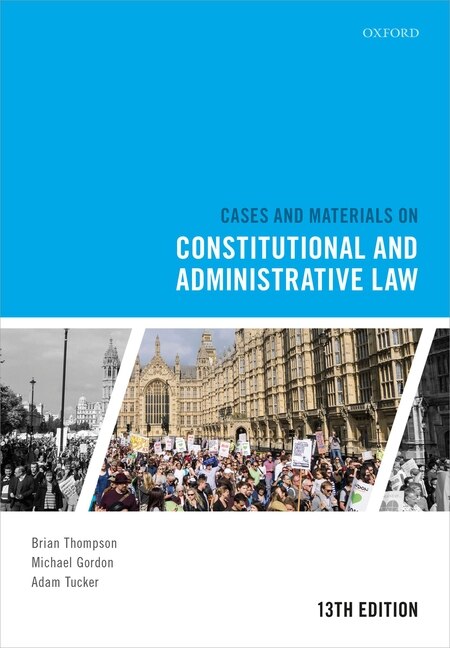 Couverture_Cases And Materials On Constitutional And Administrative Law