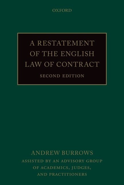 A Restatement of the English Law of Contract