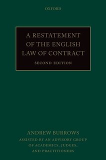 Front cover_A Restatement of the English Law of Contract