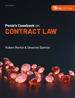 Front cover_Poole's Casebook On Contract Law