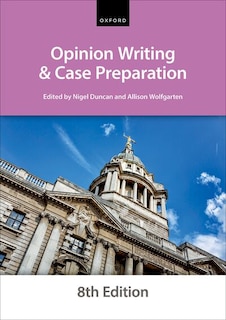 Couverture_Opinion Writing and Case Preparation