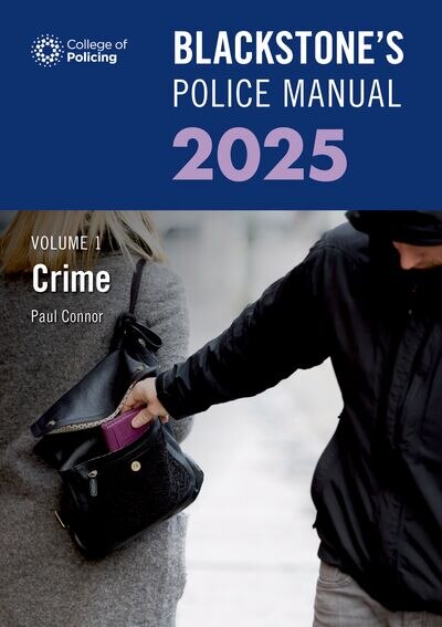 Couverture_Blackstones Police Manual Volume 1 Crime 2025