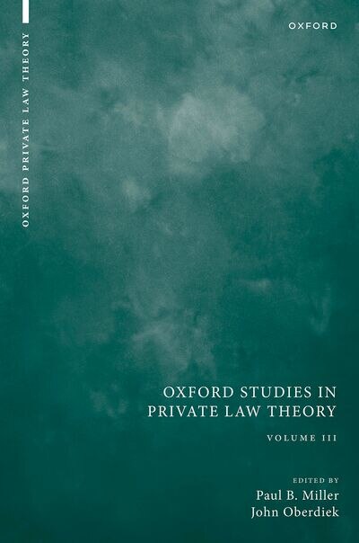 Couverture_Oxford Studies in Private Law Theory