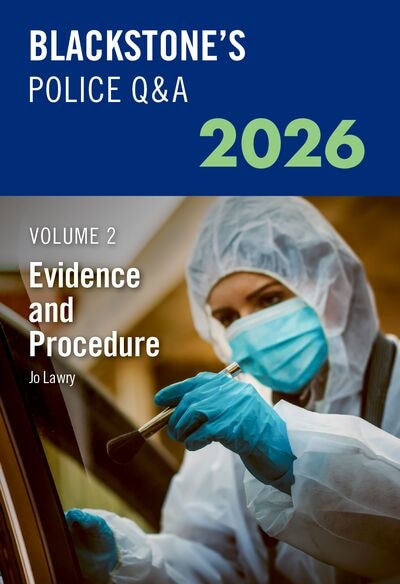 Couverture_Blackstones Police QandAs Volume 2 Evidence and Procedure 2026