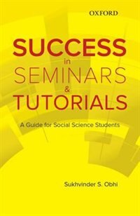 Front cover_Success in Seminars and Tutorials