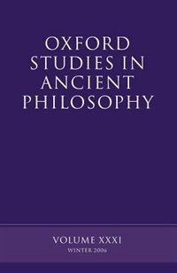 Front cover_Oxford Studies in Ancient Philosophy XXXI