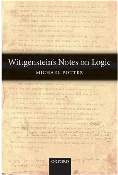 Front cover_Wittgenstein's Notes on Logic