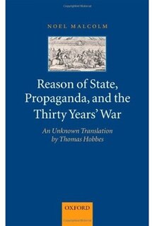 Front cover_Reason of State, Propaganda, and the Thirty Years' War