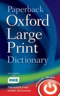 Paperback Oxford Large Print Dictionary